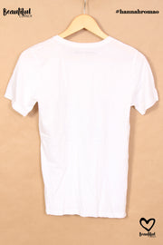 T-shirt blanc imprimé Floriane Fosso