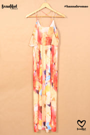 Robe longue multicolore H&M
